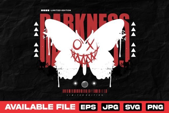 Download Darkness Butterfly Urban T Shirt Design - Premium Resources