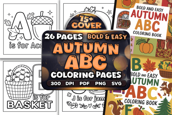 Download Bold and Easy Autumn ABC Coloring Pages - Abc Collection