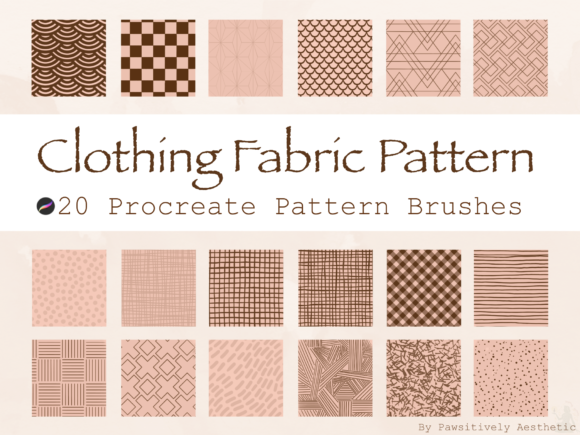 Download Clothing Fabric Pattern Procreate Brush - Clothing Collection