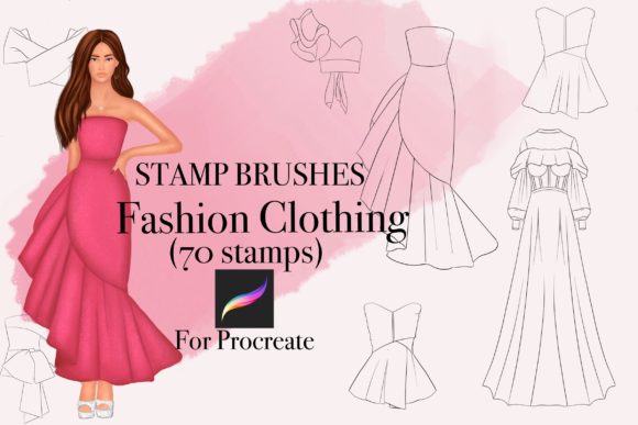 Download Clothing Stamp for Procreate - Clothing Collection