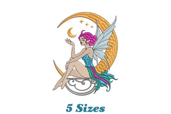 Download Captivating Floral Fairy on the Moon - Captivating Collection